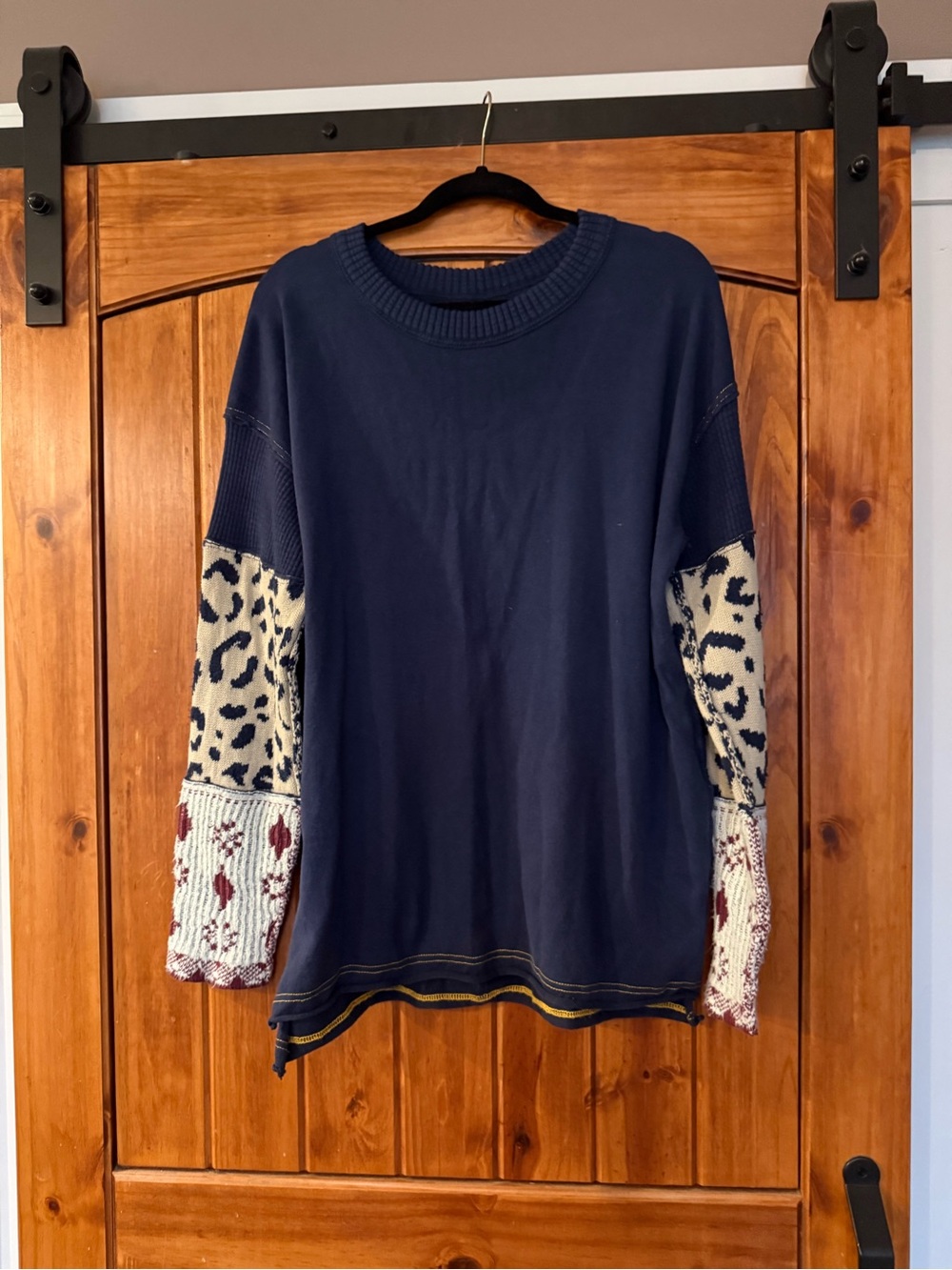 Free people we the free navy sweater